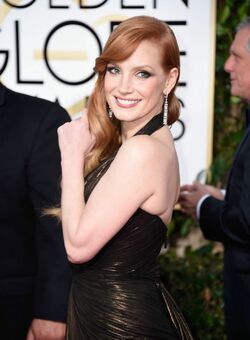 Jessica Chastain at 72nd Annual Golden Globe Awards At The Beverly Hilton Hotel In Beverly Hills